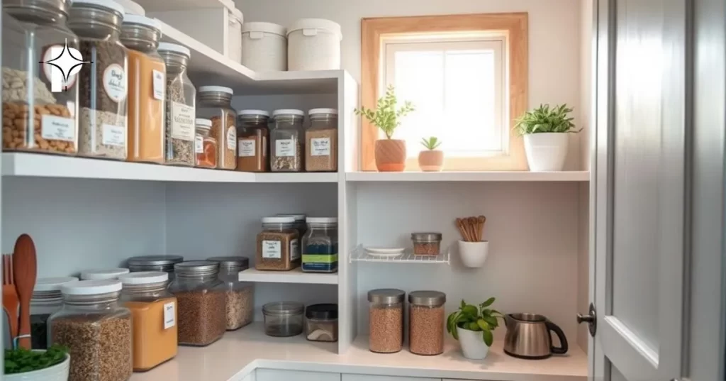 organizar despensas minimalistas em cozinhas pequenas